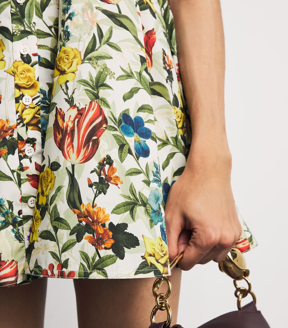 Alice+Olivia Womens Floral Kim Mini Dress Dsrt Sprgs Vnla Image 5
