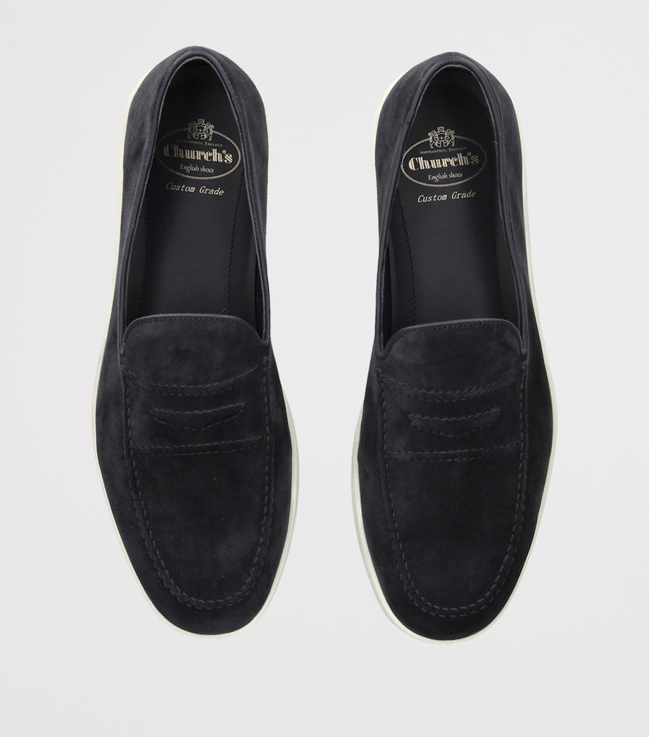 Church's Suede Peebles Slip-On Sneakers Navy Image 3