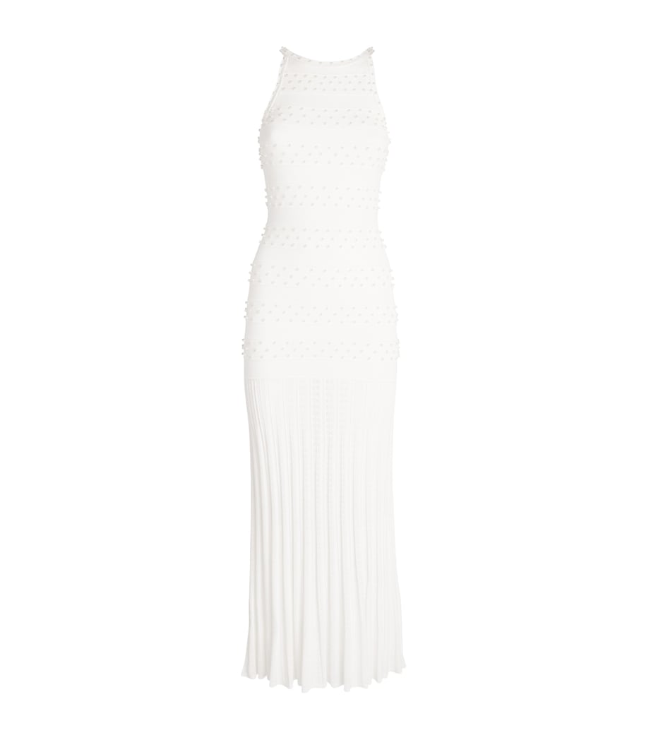 Beaded Maxi Dress ECRU Image 1