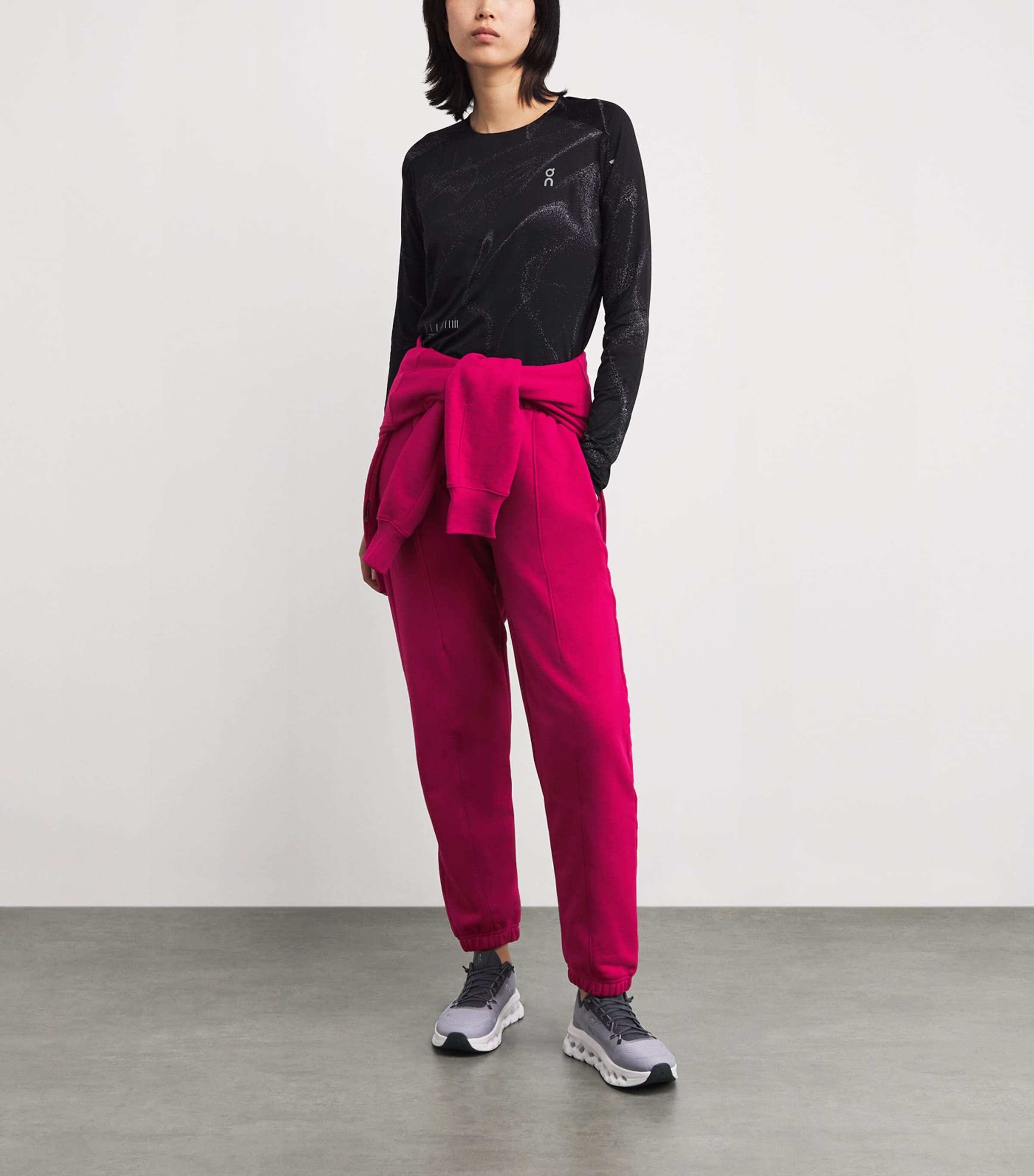 Organic Cotton-Blend Club Sweatpants GRENADINE Image 2