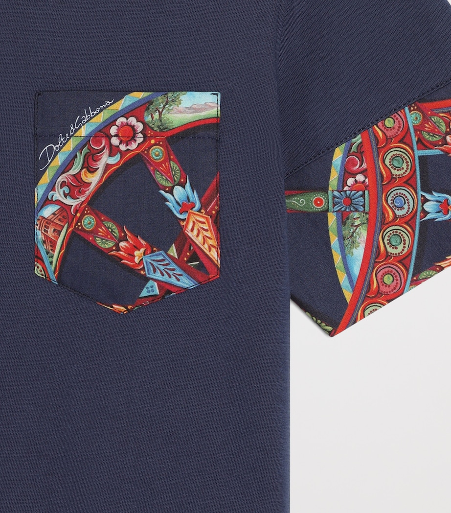 Dolce&Gabbana Kids Carretto Print T-Shirt (8-14 Years) Combined Colou Image 3