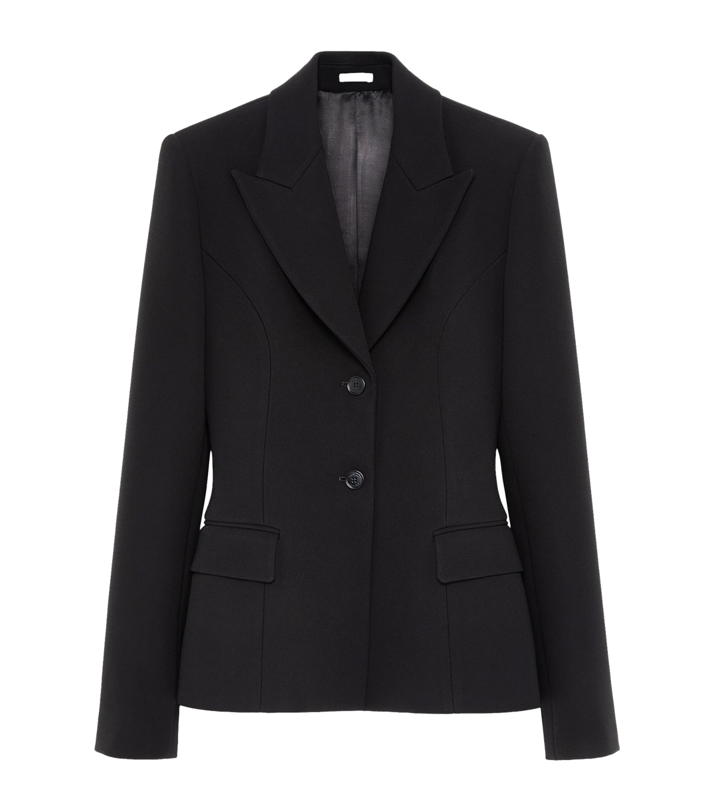 McQueen Womens Crepe Single-Breasted Jacket Image 1