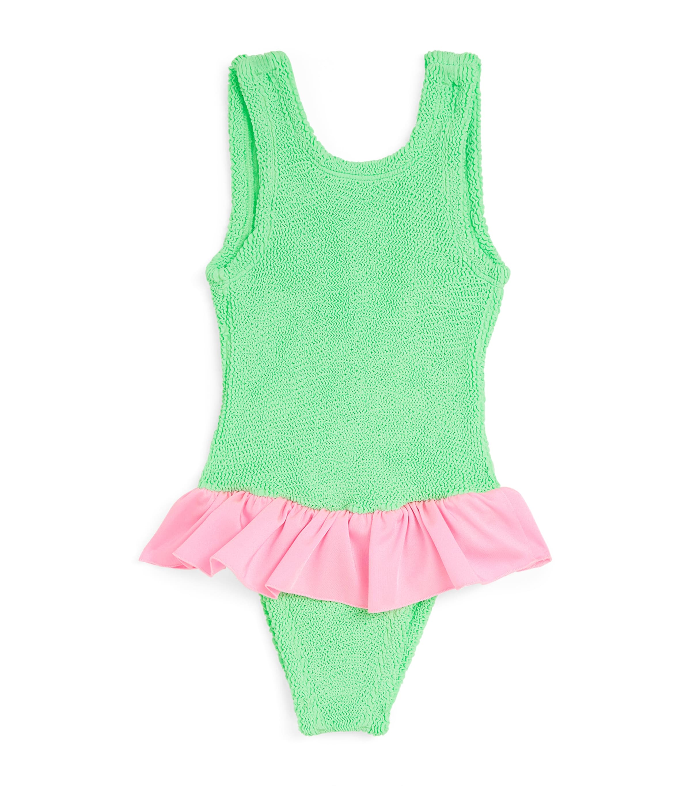 Shop Hunza G Ruffle-trim Denise Swimsuit