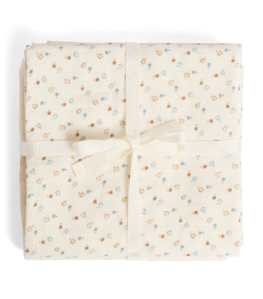 Organic Cotton Printed Swaddle Set IMP NOISETTE Image 1
