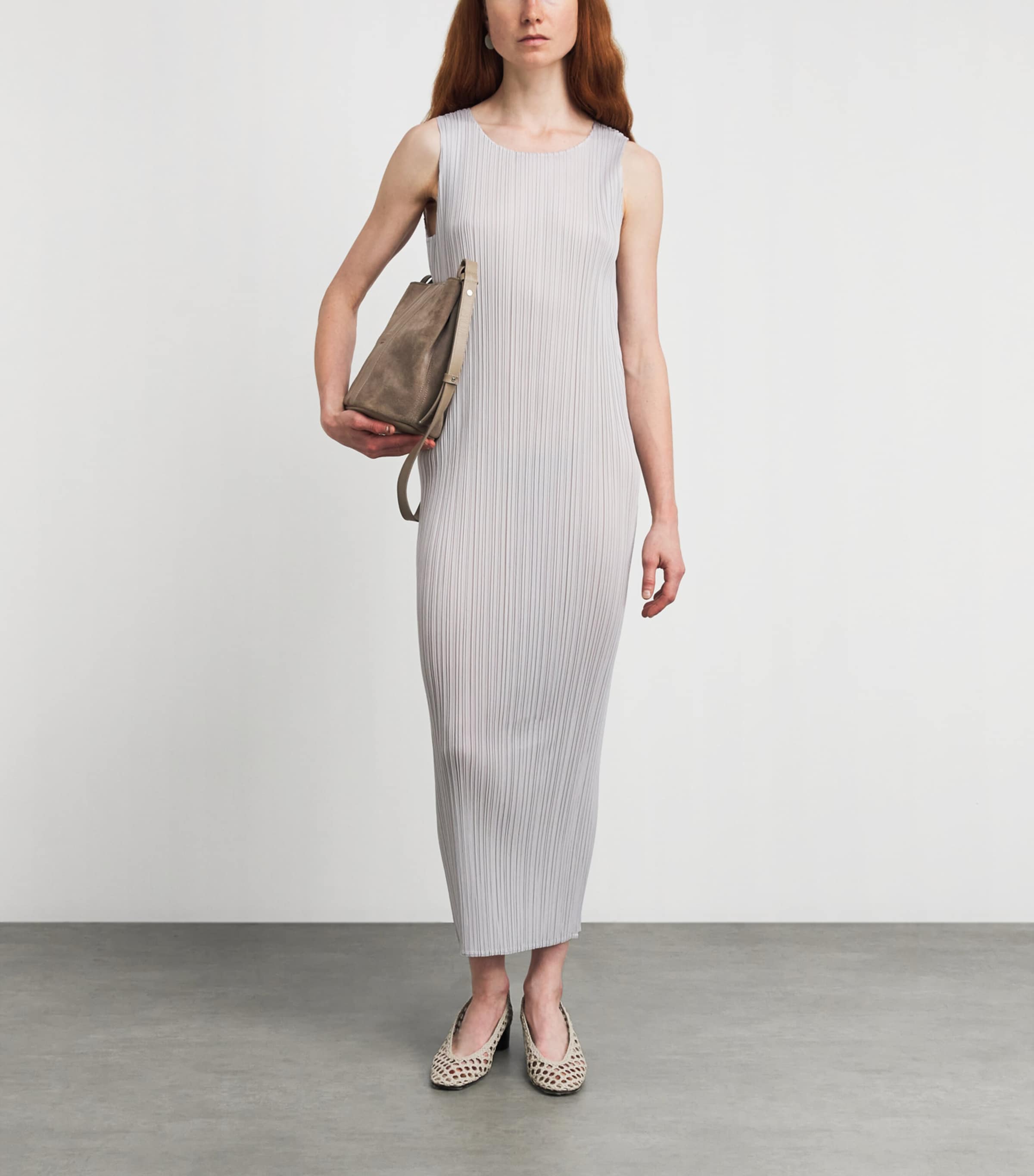Pleats Please Issey Miyake Womens Basics Maxi Dress Image 2
