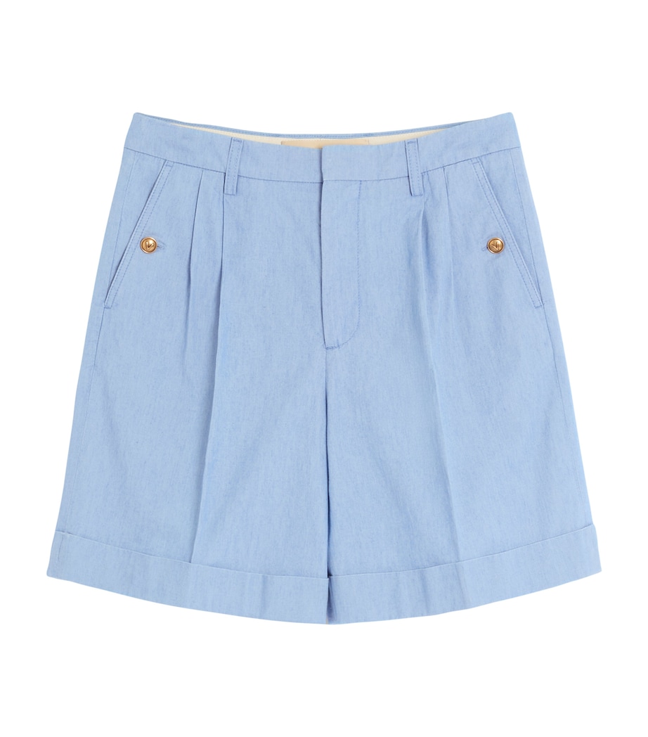 Denim Tailored Shorts 508 Image 1