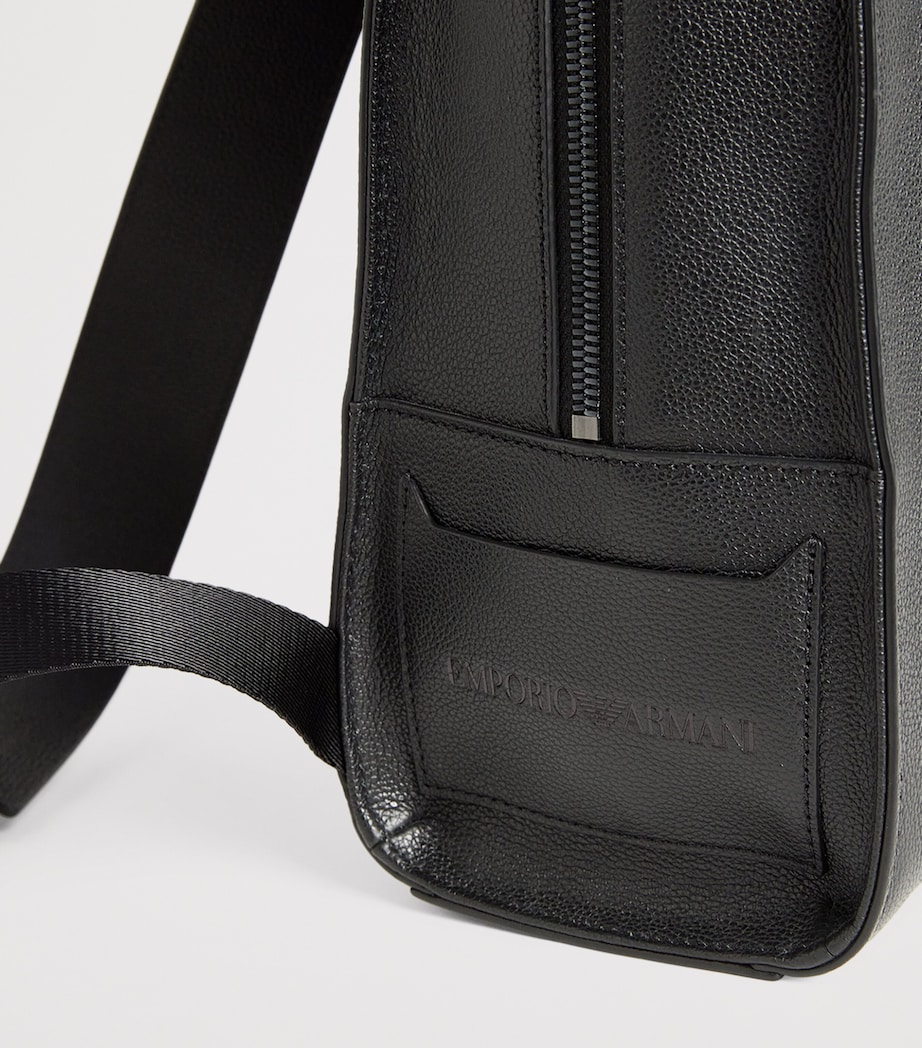Tumbled Leather Flapped Backpack 80648 Image 6