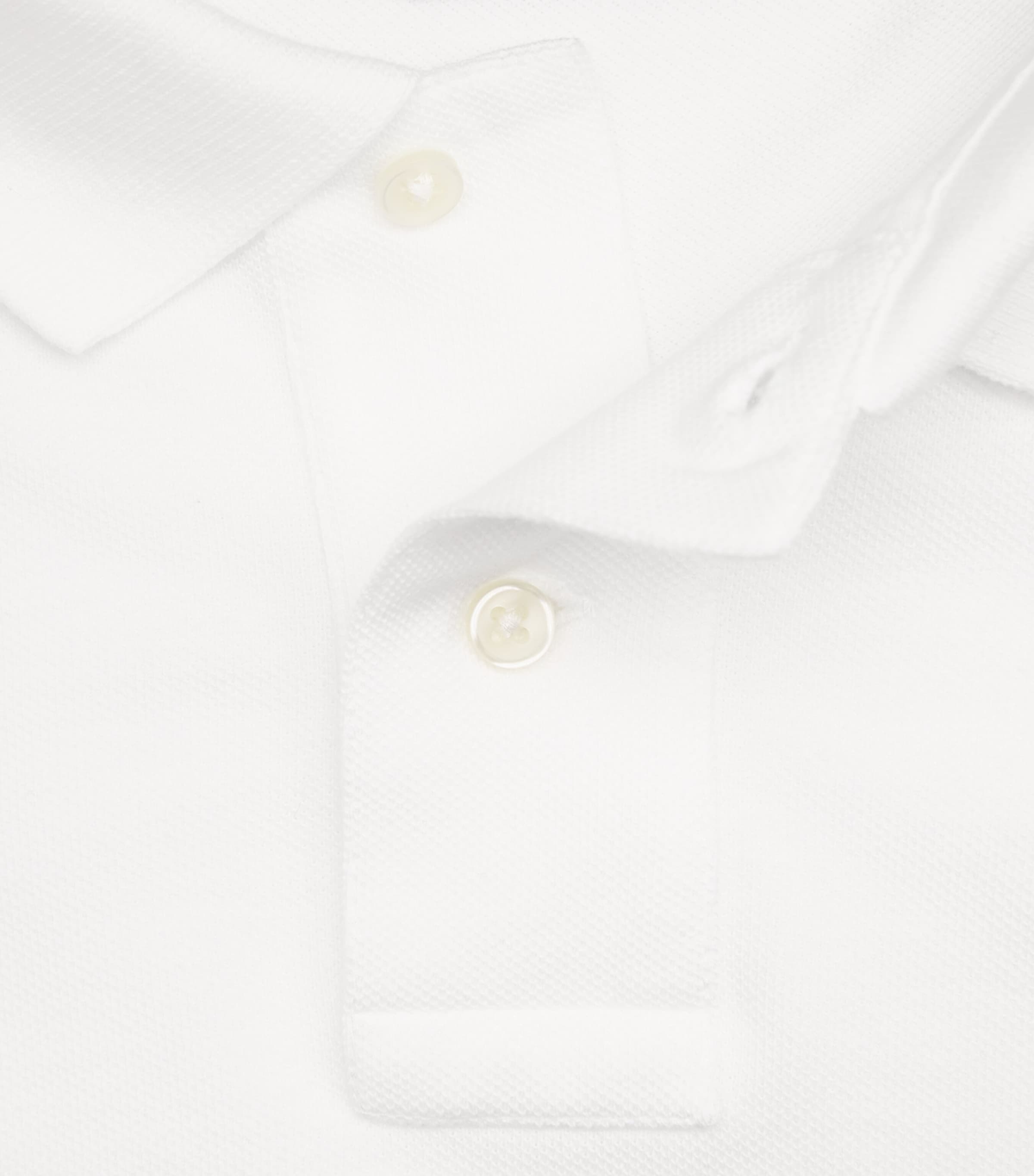 Polo Ralph Lauren Mens Cotton Mesh Slim-Fit Polo Shirt White Image 5