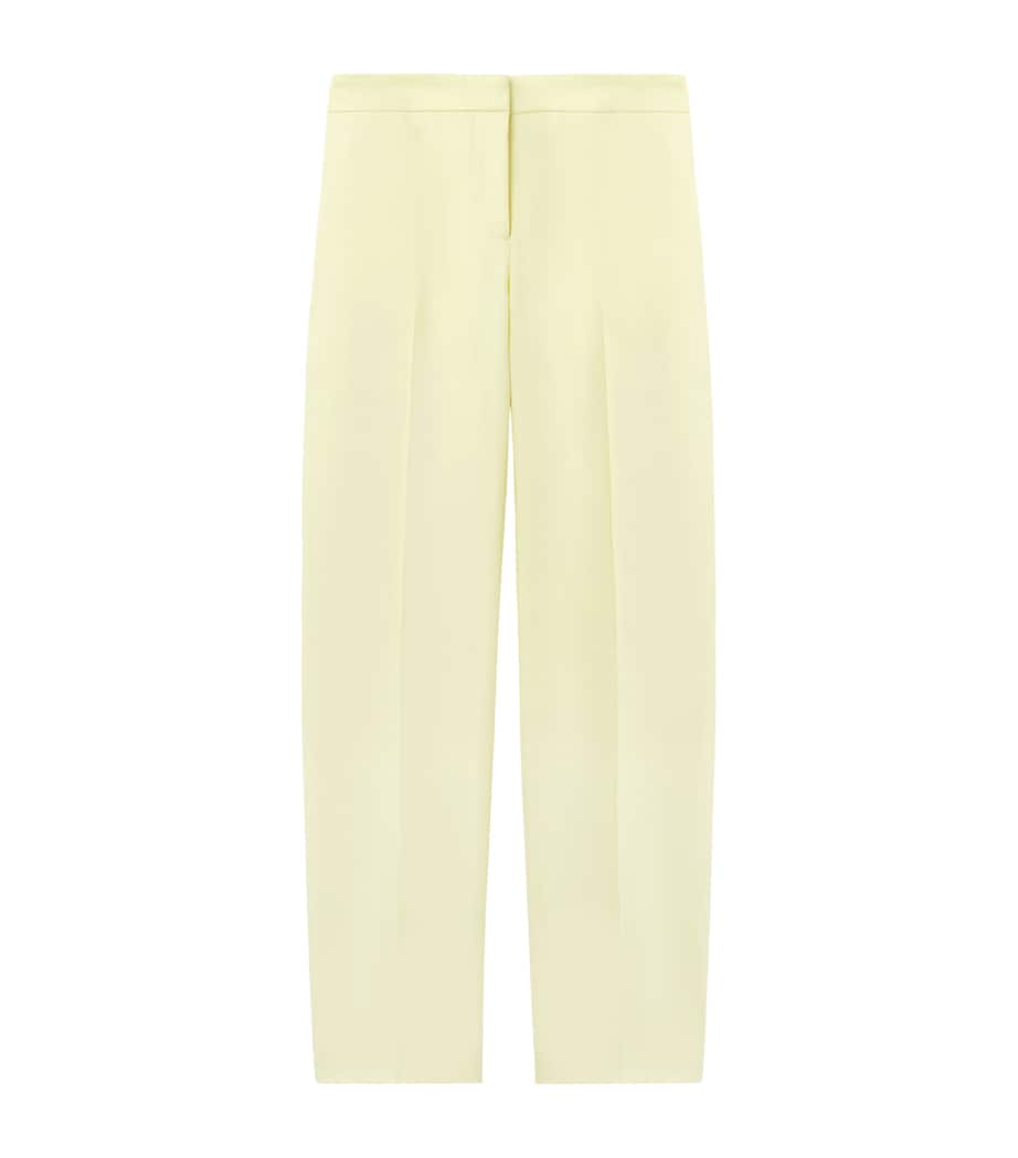 McQueen Womens Wool Straight Trousers Image 1