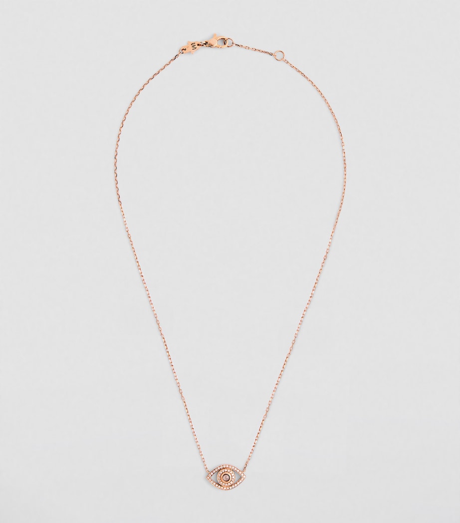Netali Nissim Rose Gold, Diamond and Quartz Protected Necklace Rose Gold Image 2