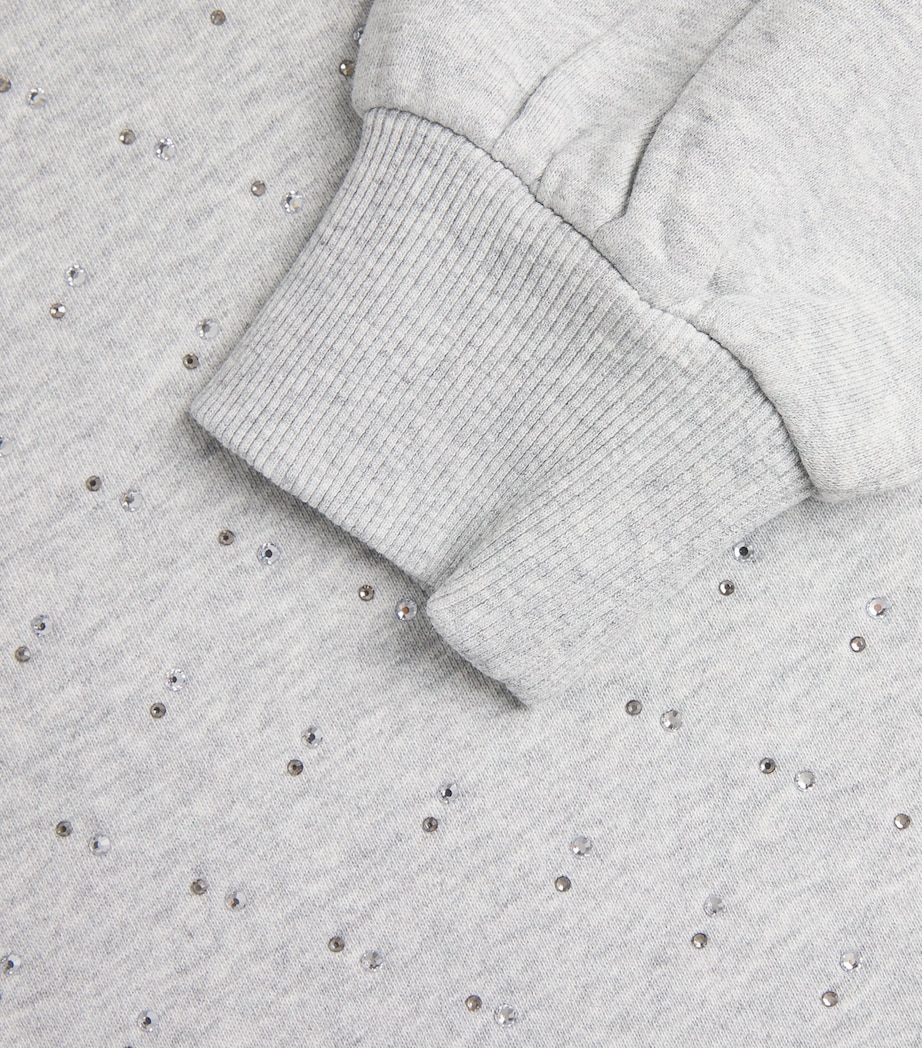 Cotton Embellished Tricia Sweatshirt HEATHER GREY Image 5