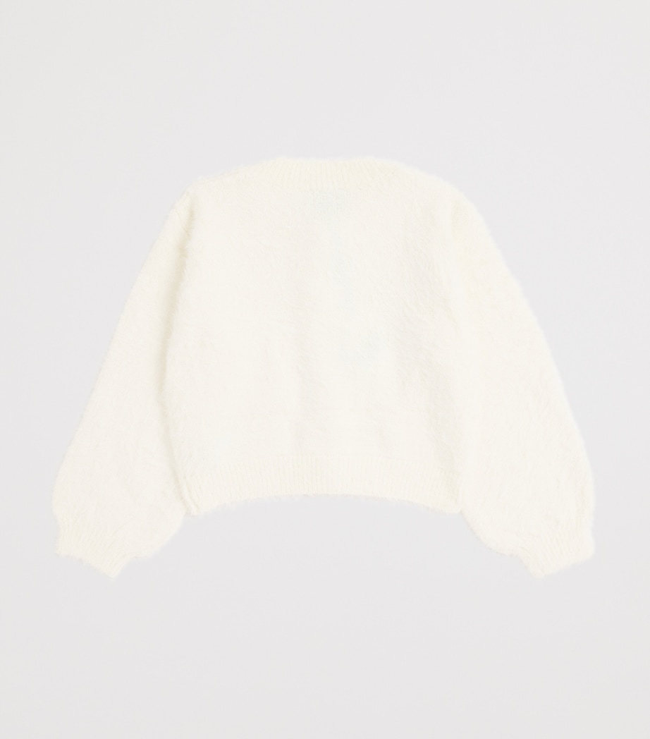 Fluffy Sophia Cardigan (4-10 Years) WINTER WHITE Image 2