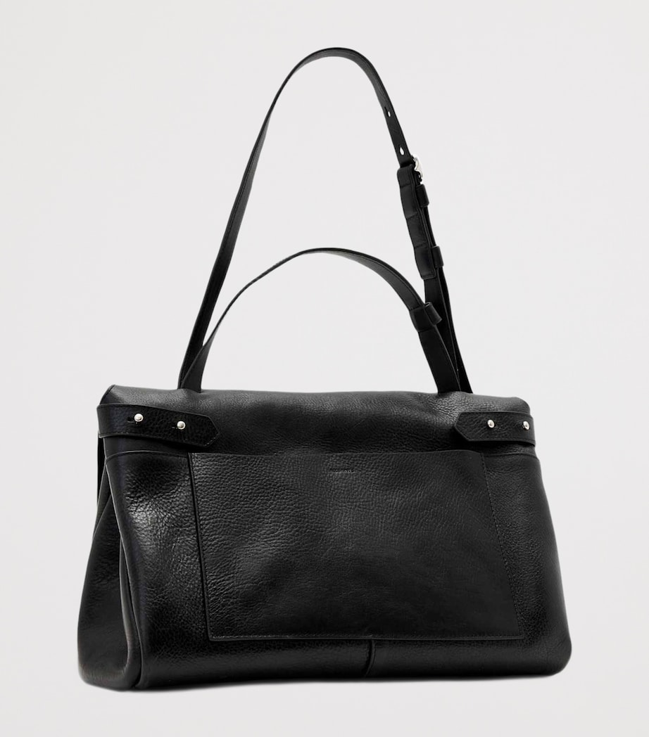 AllSaints Leather Joan Satchel Black Image 2