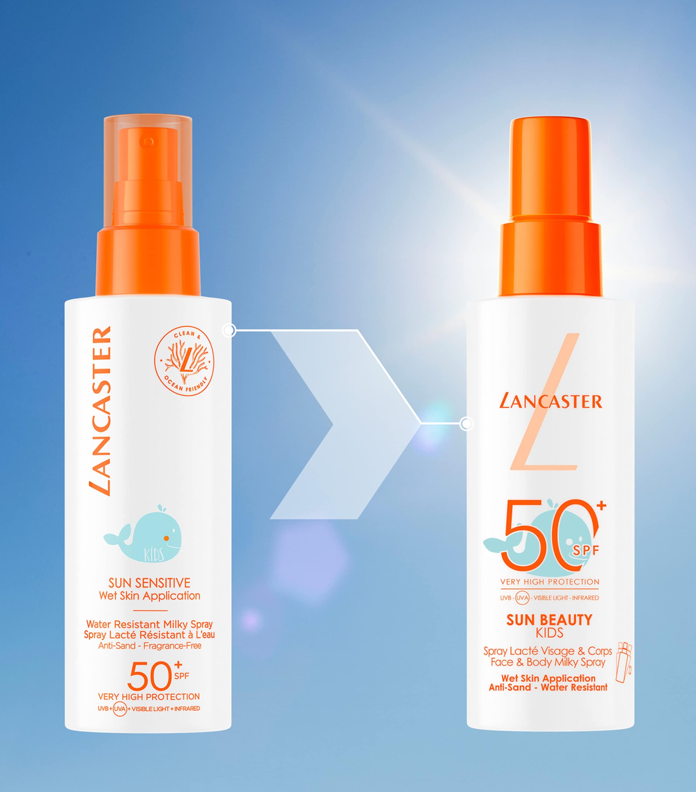 Sun Beauty Kids Milky Spray SPF50+ (150ml) NO COLOUR Image 5