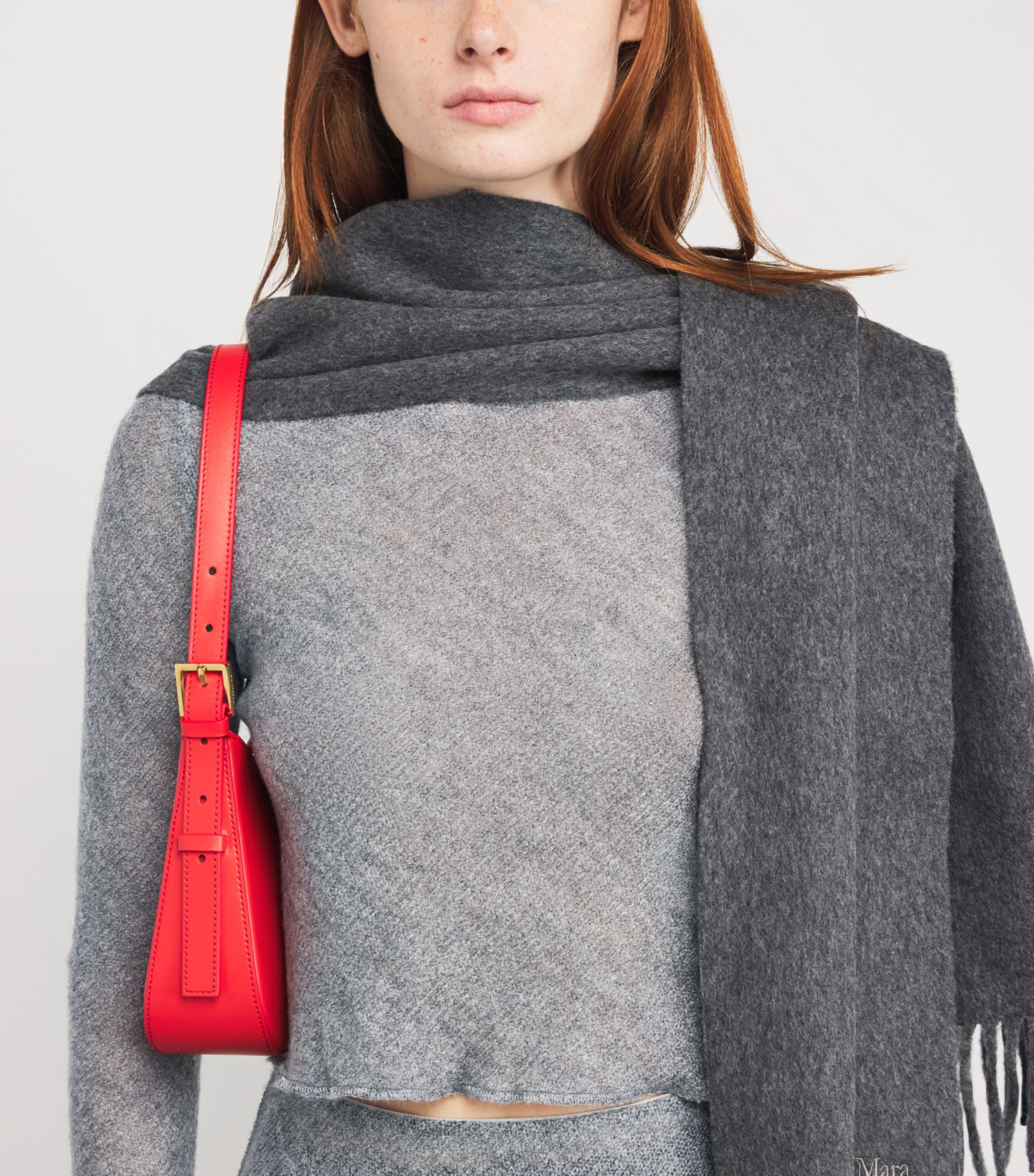 Long-Sleeve Crop Top MEDIUM GREY Image 6