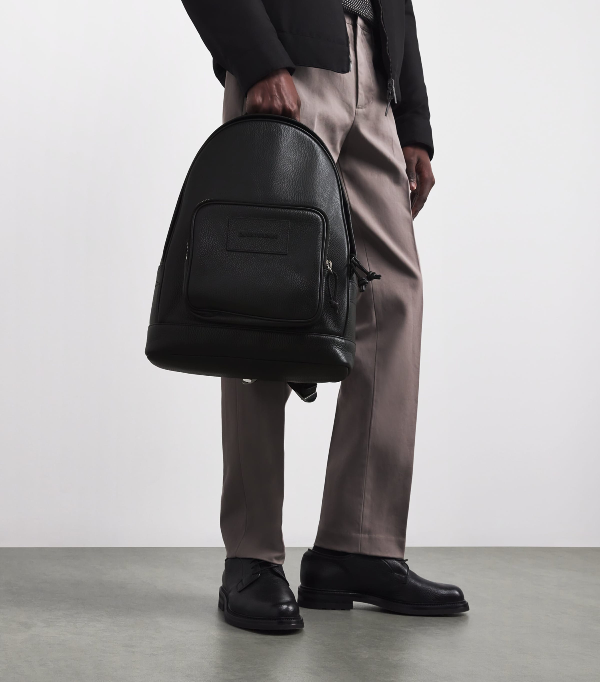 Emporio Armani Leather Backpack Image 5