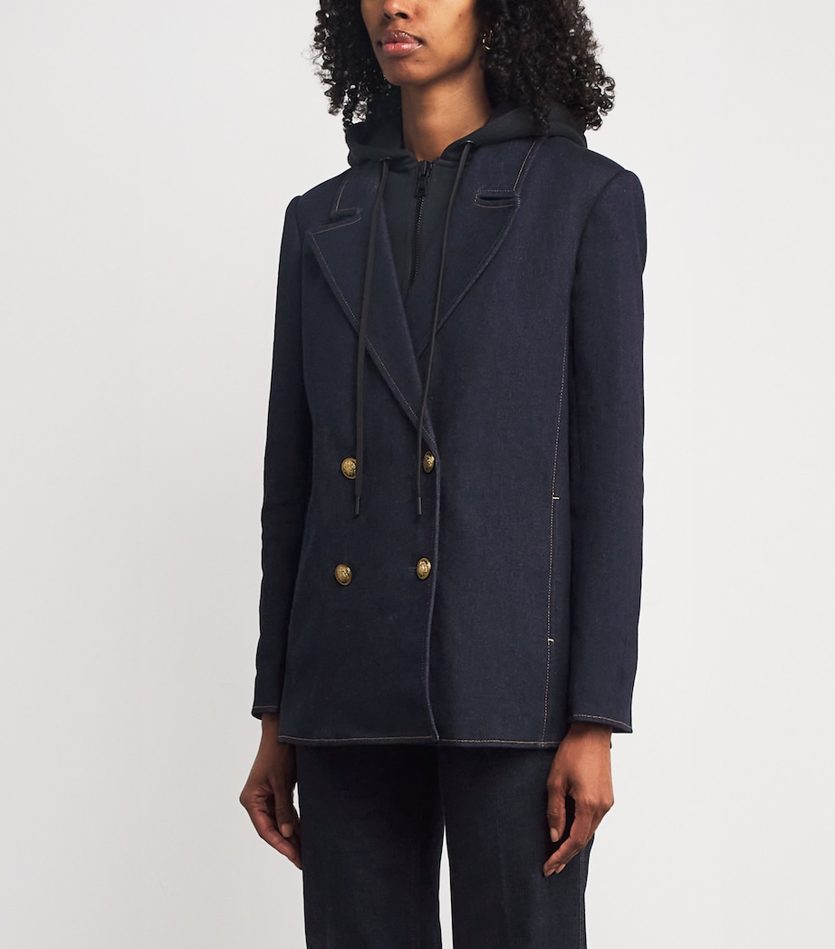 Denim Hoodie-Insert Jordan Blazer H972 DARK RINSE Image 3