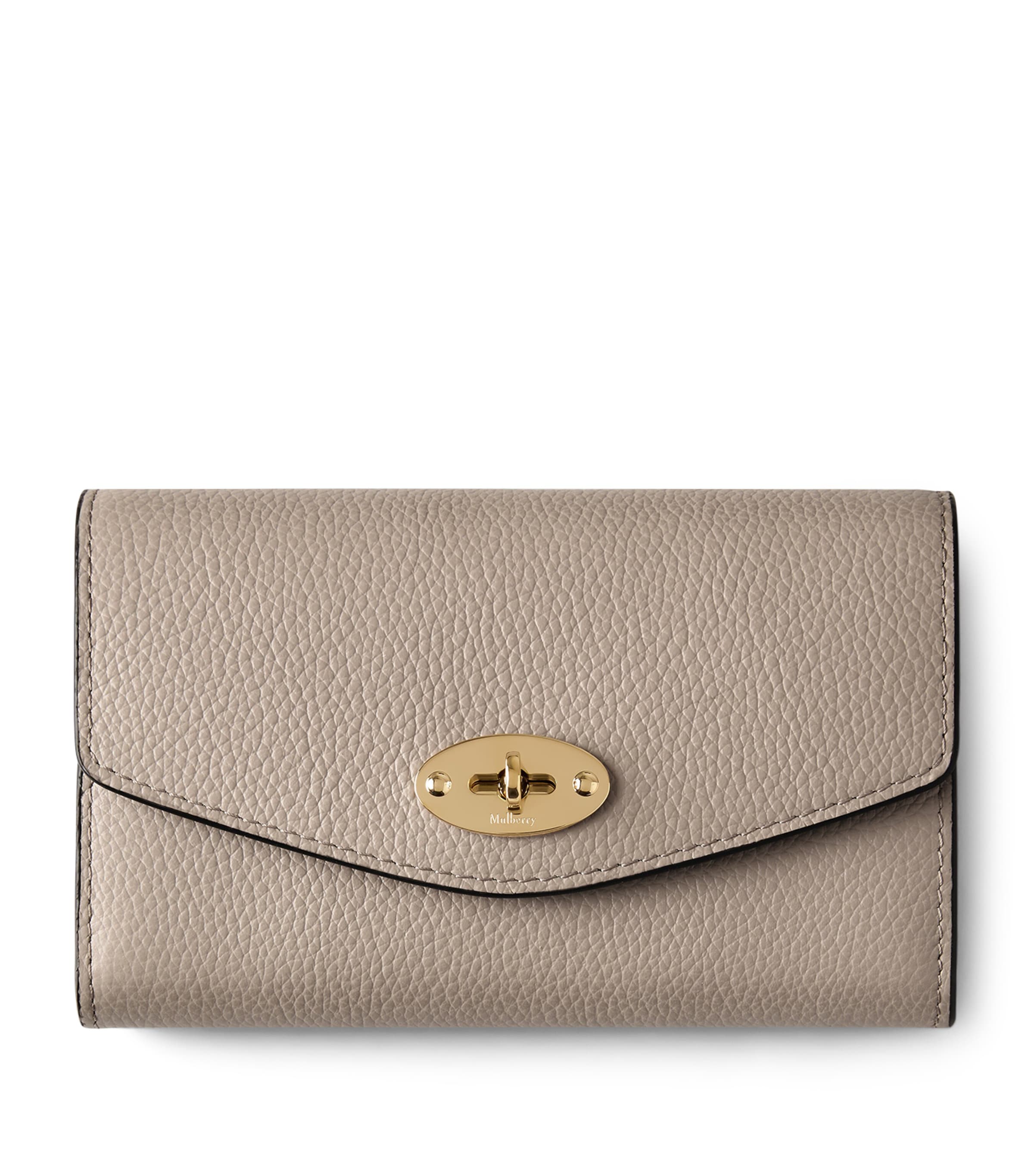 Mulberry Medium Leather Folded Darley Wallet In Neutral