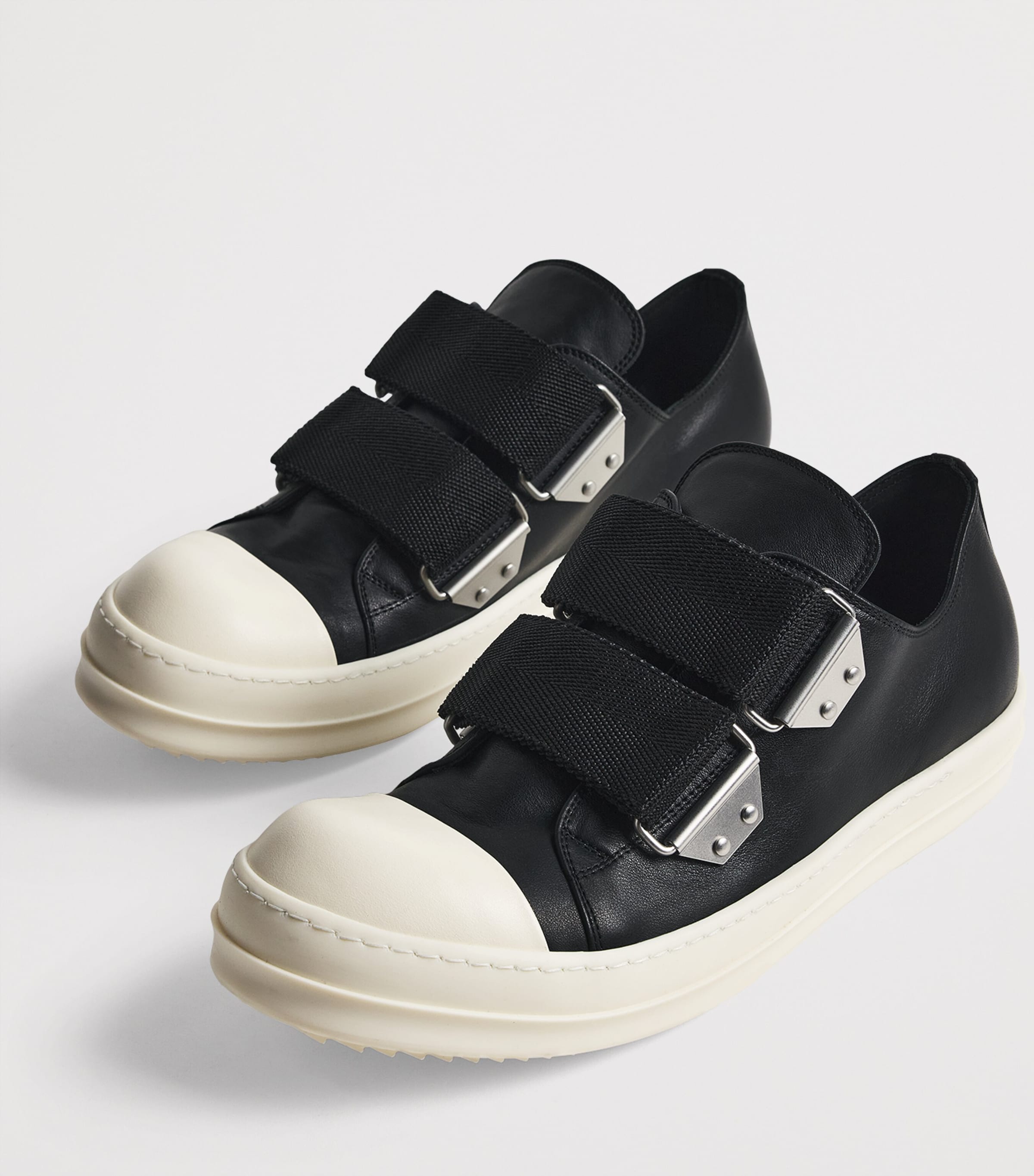 Leather Strap Sneakers BLACK/MILK/MILK/ 911 Image 5