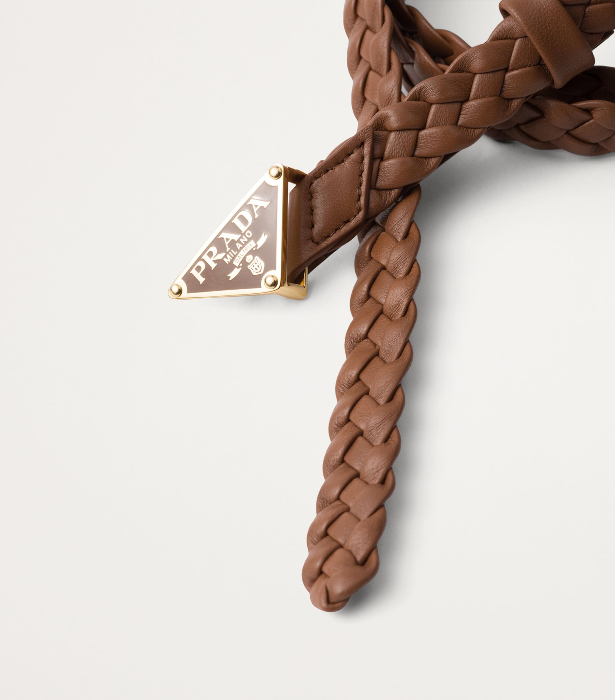 Nappa Leather Braided Belt F0046 Image 3