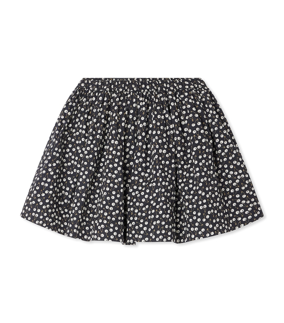 Cotton Cherry Mini Skirt (4-12 Years) IM BLEU NUIT Image 1