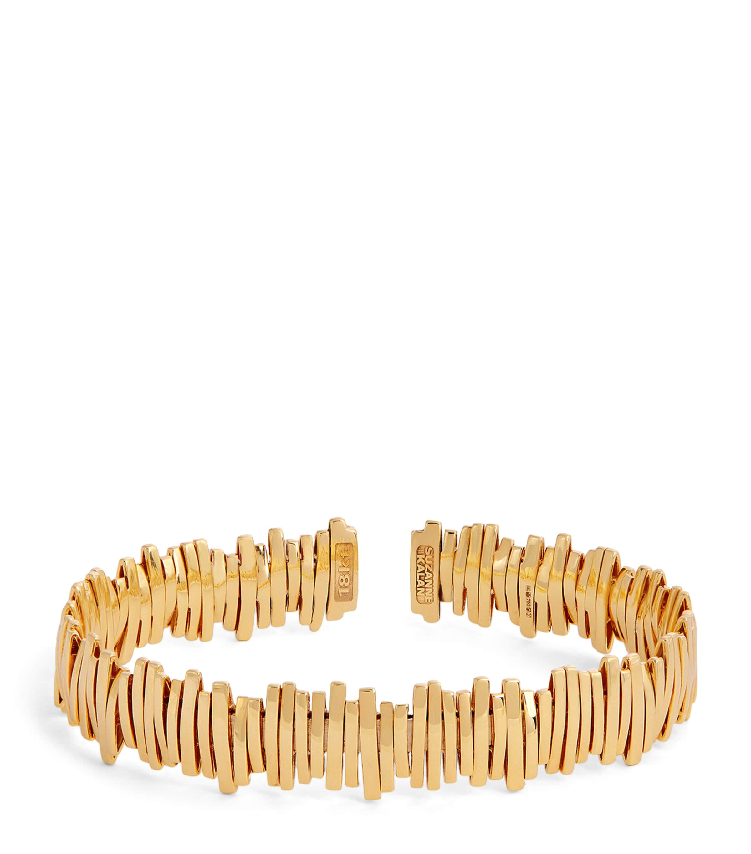 Suzanne Kalan Yellow Gold Classic Fireworks Bangle