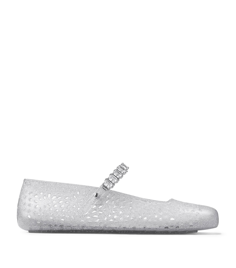 The Jelly Ballet Flats CLEAR/SILVER MIX/CRY Image 1