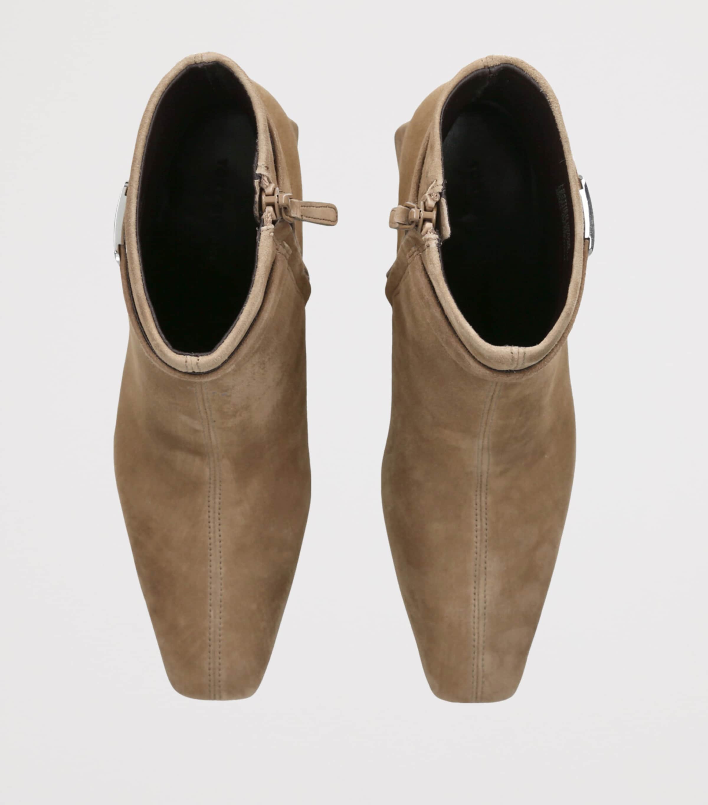 Suede Georgia Heeled Ankle Boots 55 BEIGE Image 4