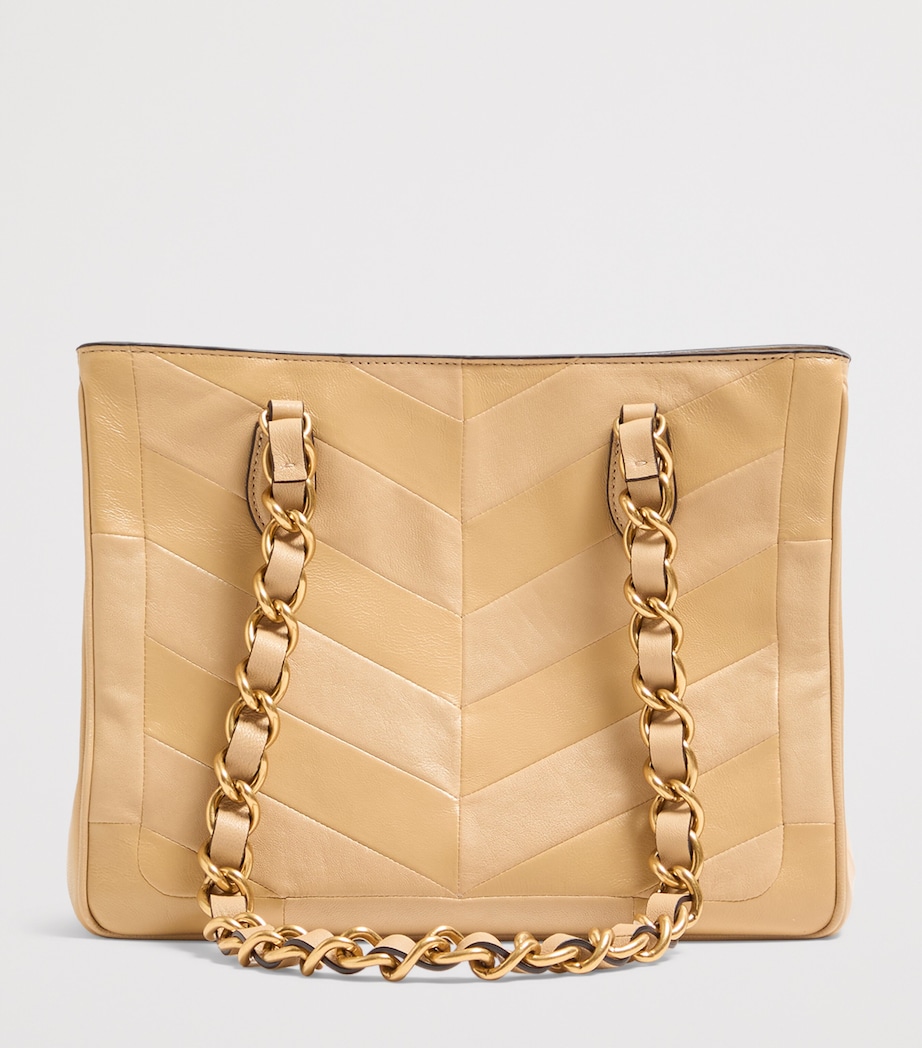 Small Lambskin Laseine Tote Bag DN3 Image 2