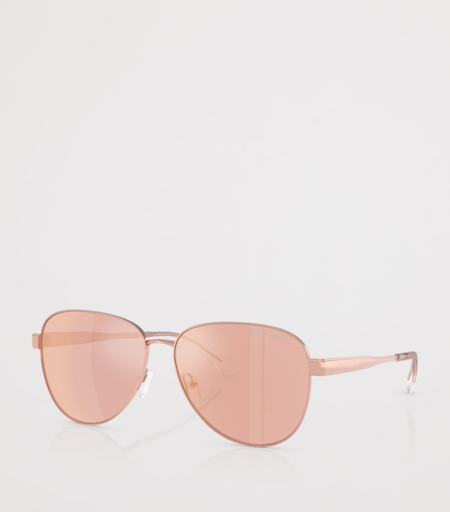 Michael Kors Biarritz Pilot Sunglasses Pink Image 2
