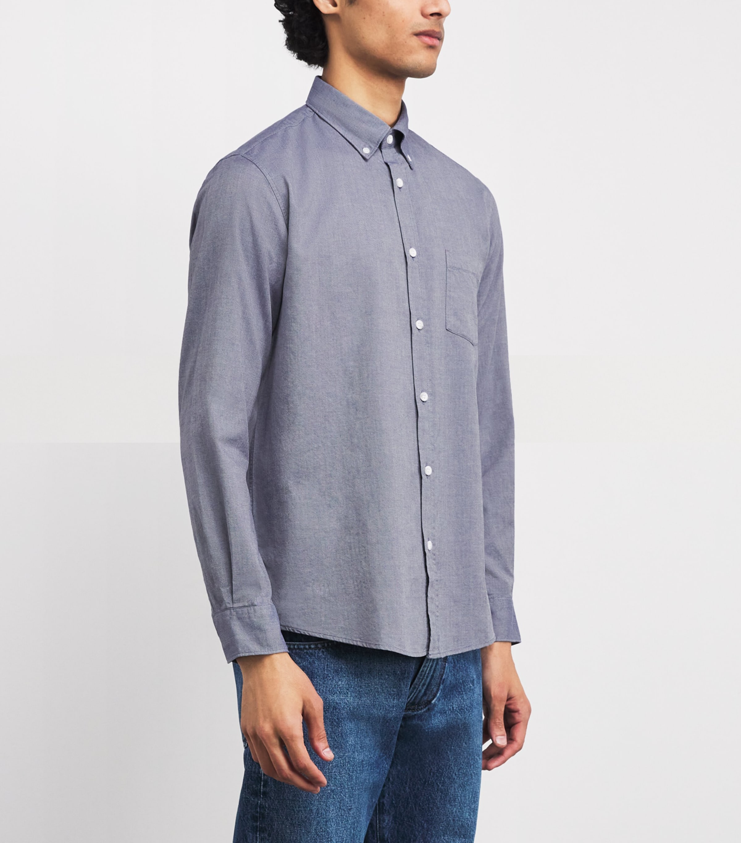 Cotton Oxford Shirt BUNU D BLUE OXFORD Image 3