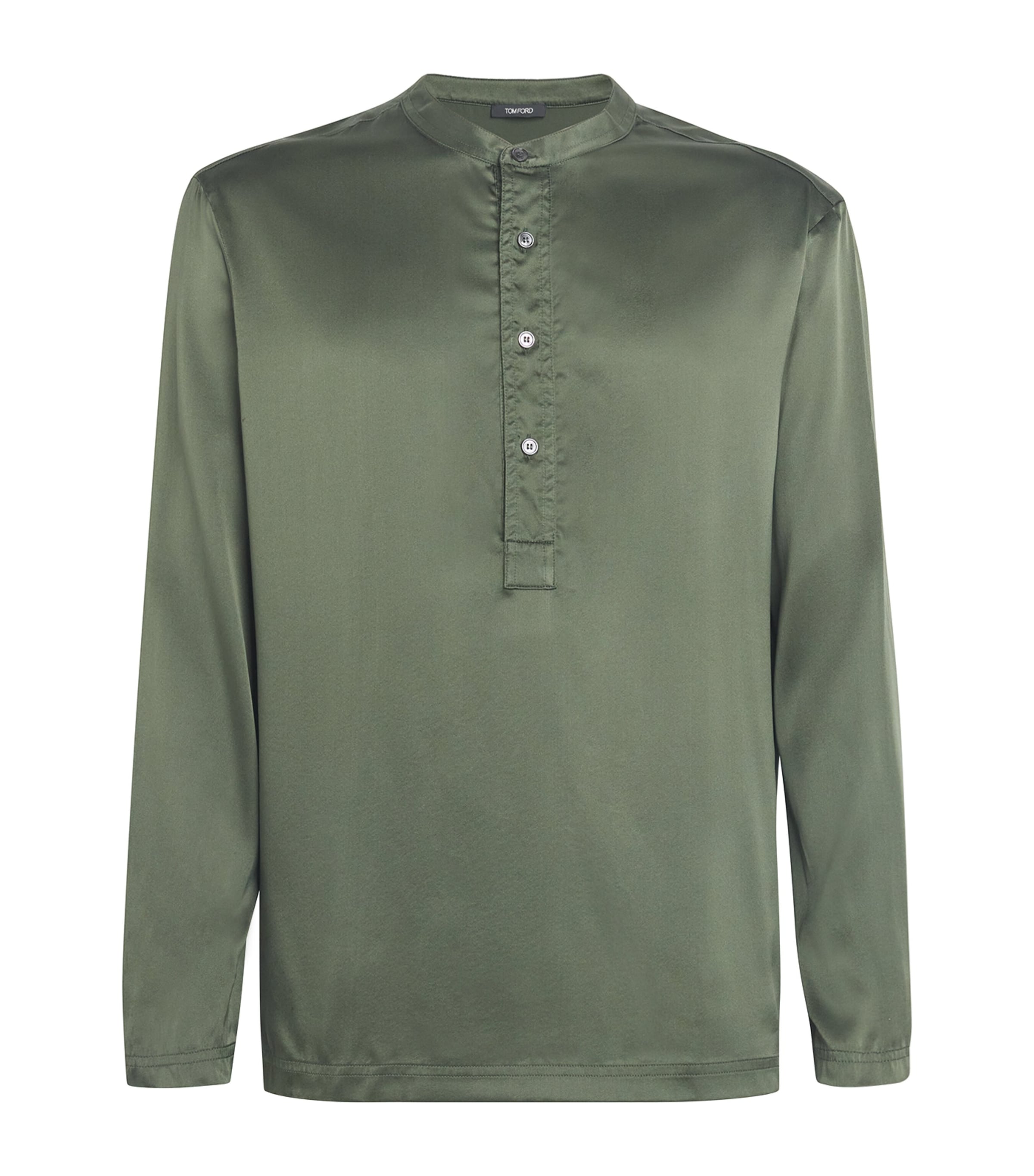 【関税＆送料込み】Tom Ford Henley T-Shirt Clothing TOM FORD Silk-Blend Henley T-Shirt | Harrods US