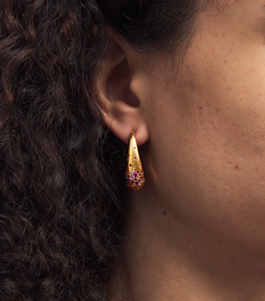 Yellow Gold and Sapphire My Muse Urban Summer Nights Earrings YELLOW GOLD Image 2