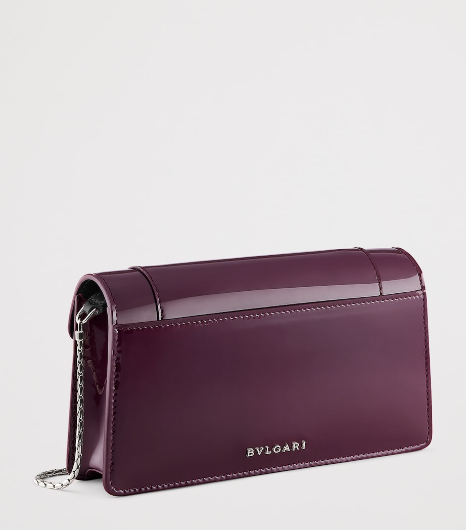 Bvlgari Leather Serpenti Forever Chain Wallet Purple Image 2