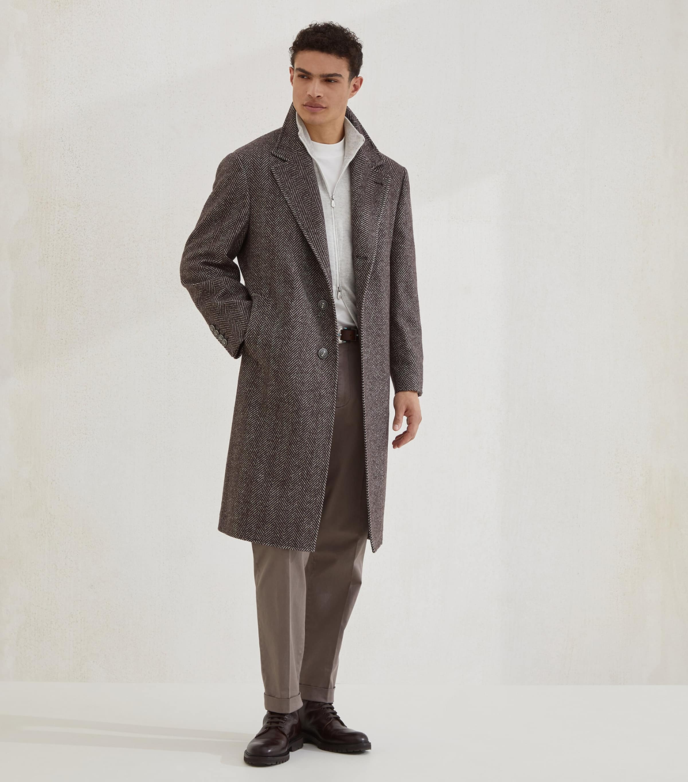 Pima Cotton Straight Tailored Trousers C6025 Image 4