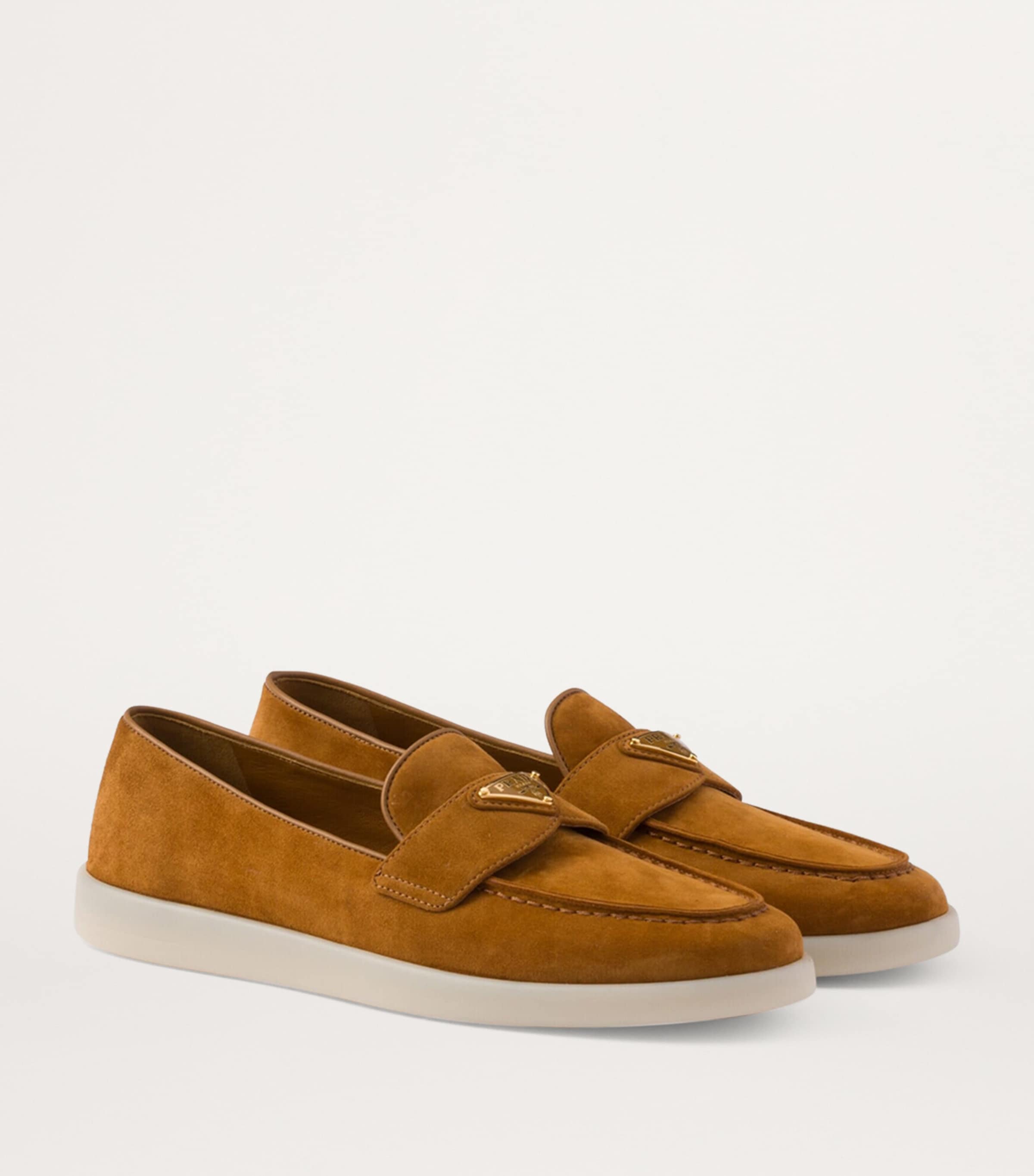 Suede Triangle Loafers F0046 Image 2