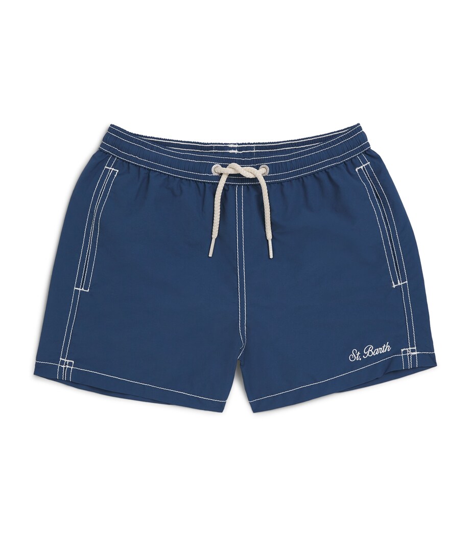 Antibacterial Embroidered Patmos Swim Shorts (2-12 Years) 00203H SB 60EMB Image 1