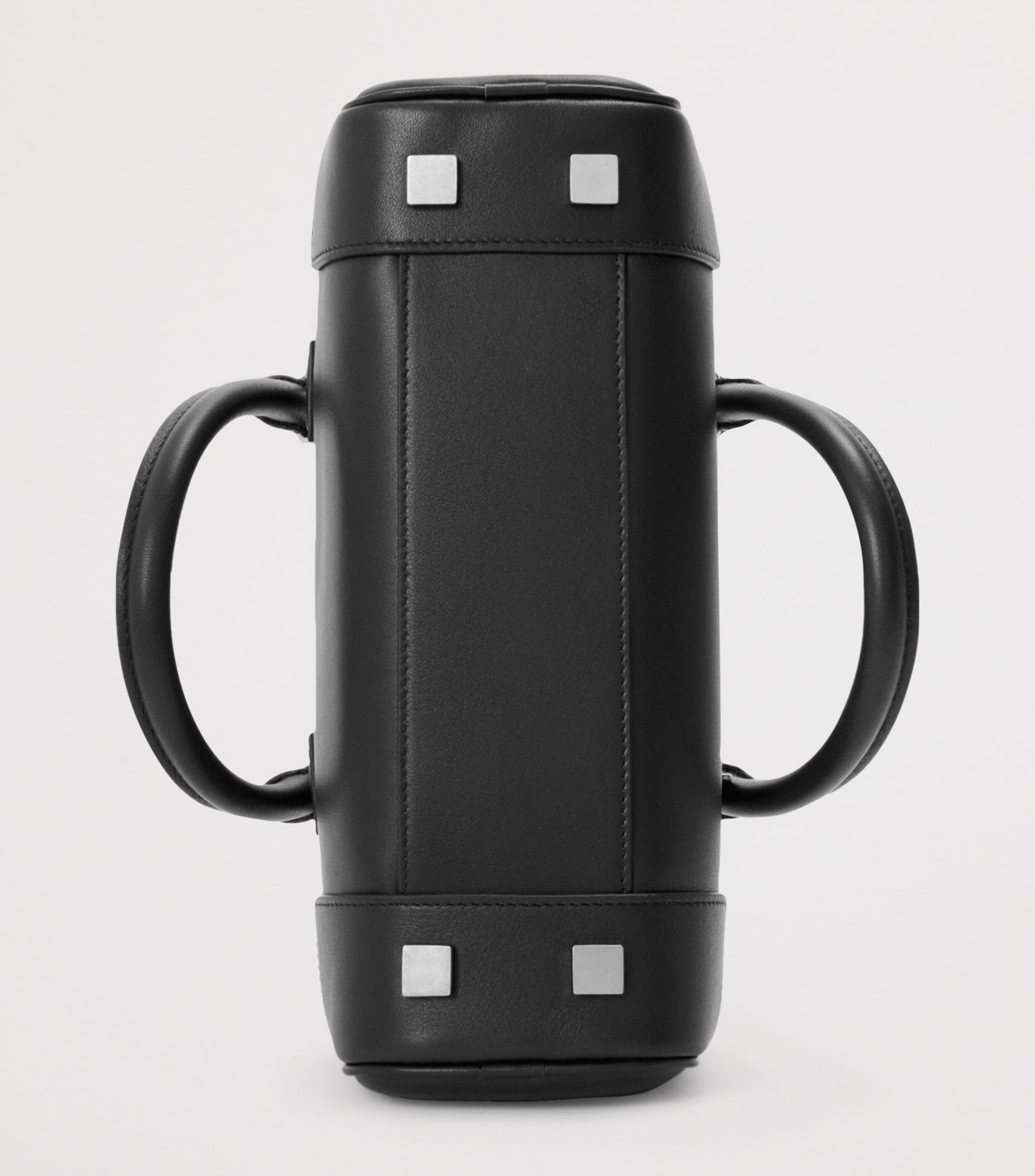 Leather Amazona 23 Top-Handle Bag BLACK Image 6