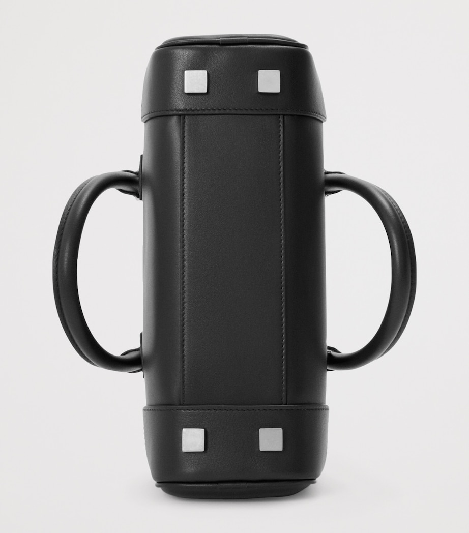 Leather Amazona 23 Top-Handle Bag BLACK Image 6