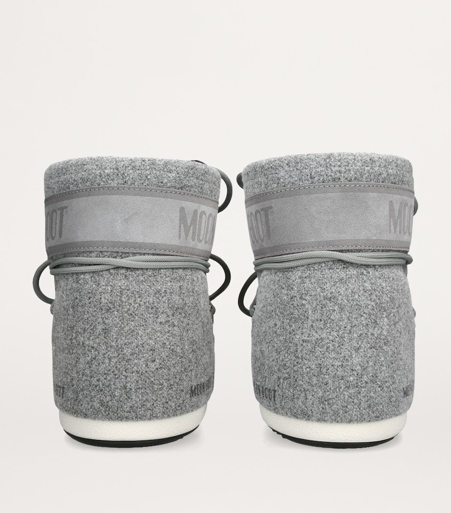 Felt Icon Low Ankle Boots GREY Image 2