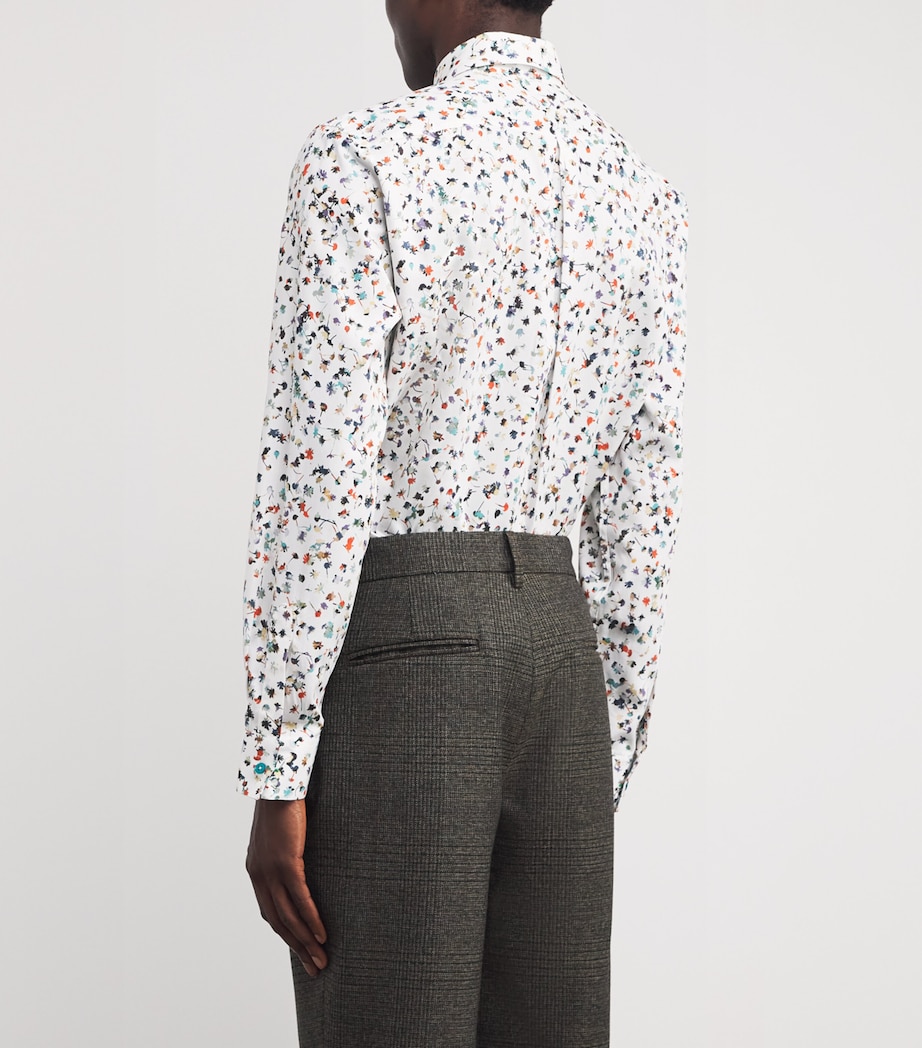 Cotton-Blend Printed Shirt 01_WHITE Image 4