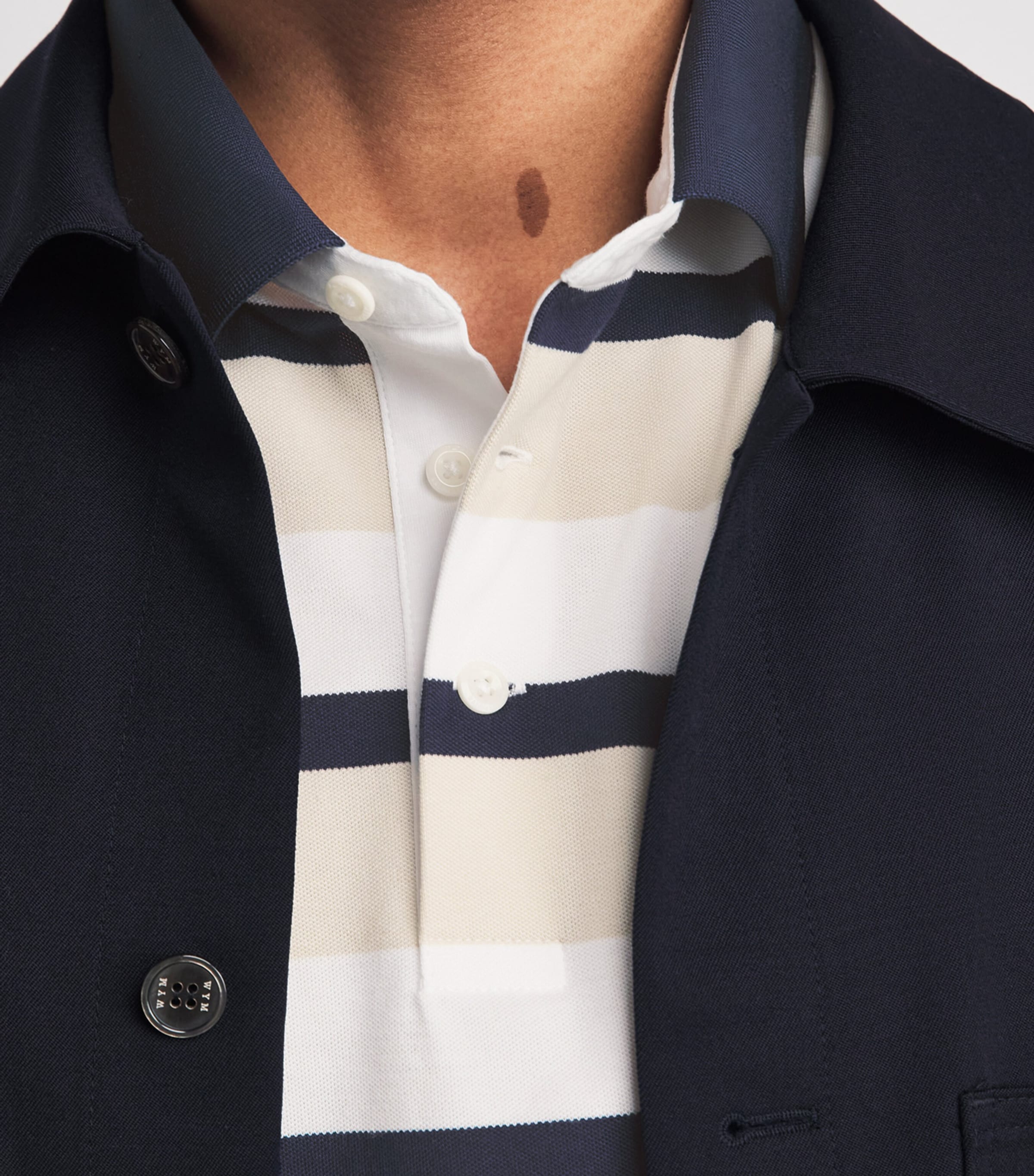 RLX Ralph Lauren Mens Stretch-Cotton Performance Polo Shirt Basic Sand Multi Image 3