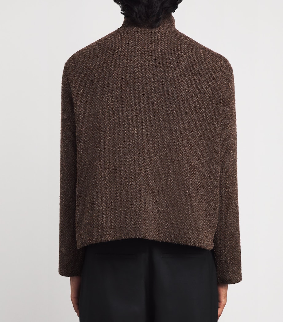 Shrunken Fullzip Polo Jacket BROWN SPARSE BUCKLE Image 4