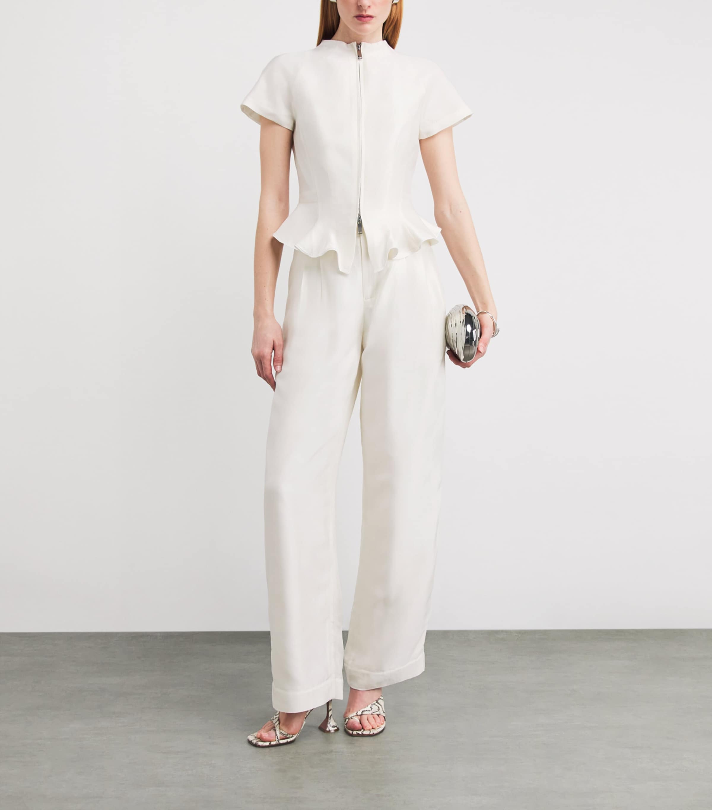 Maelle Short-Sleeve Blouse IVORY Image 2