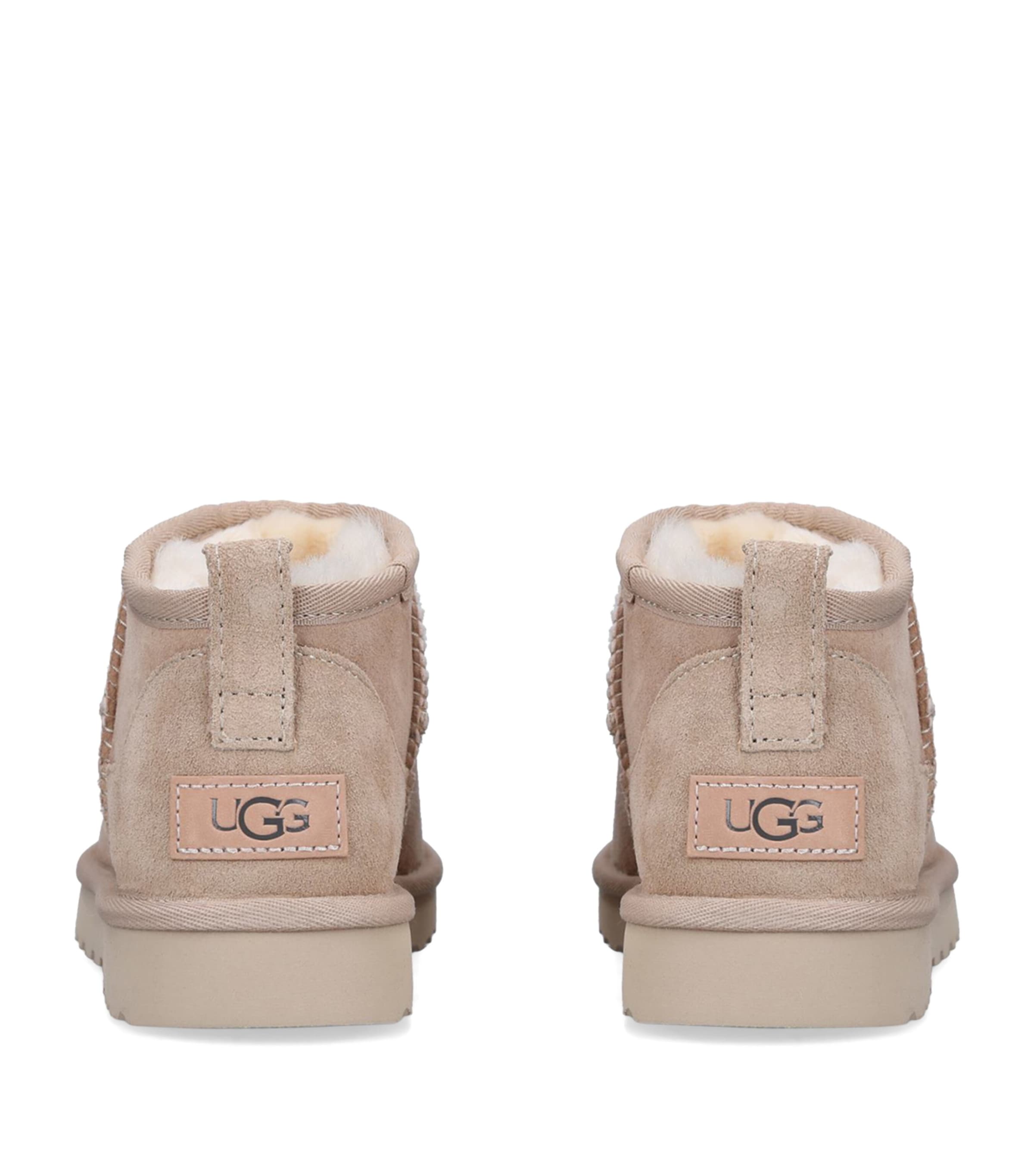 UGG Suede Classic Ultra Mini Boots Beige Image 2