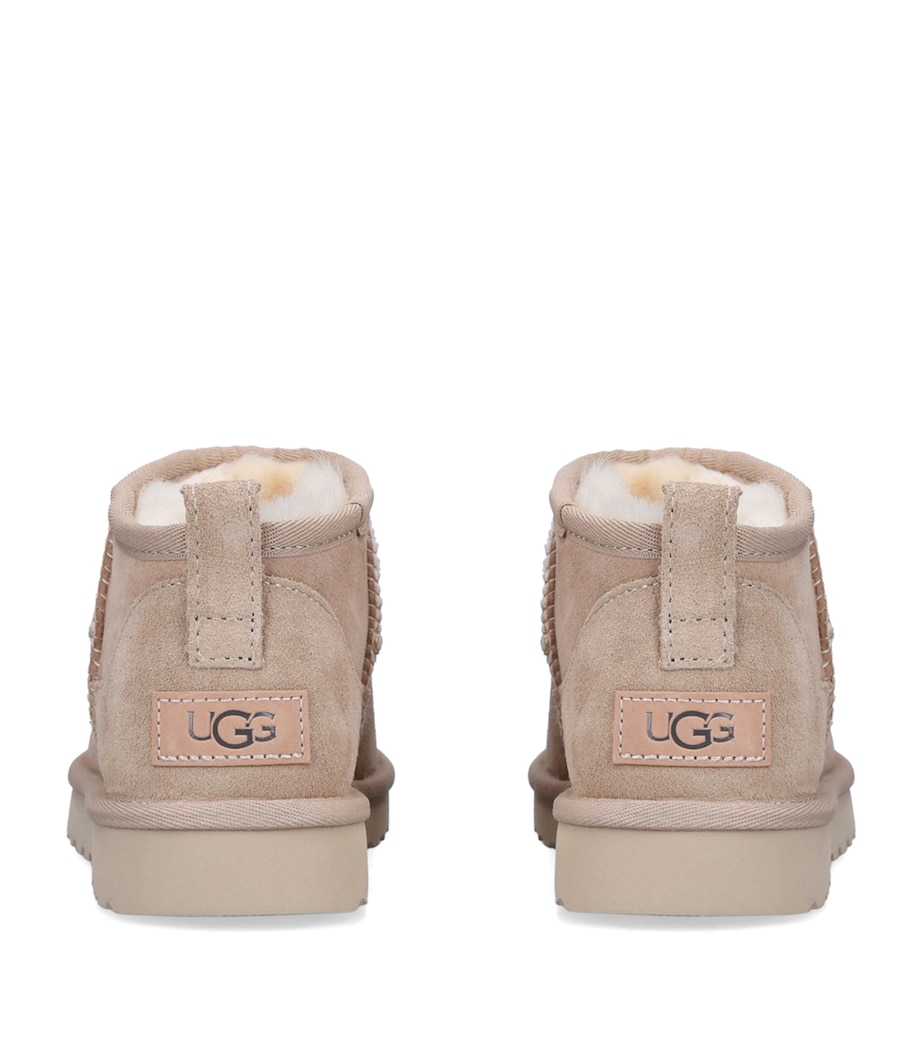 UGG Suede Classic Ultra Mini Boots Beige Image 2