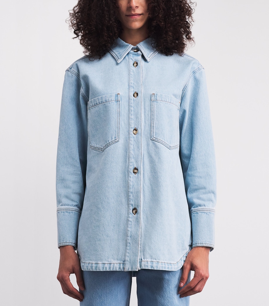 Joseph Womens Denim Idar Shirt Ice Blue Image 4