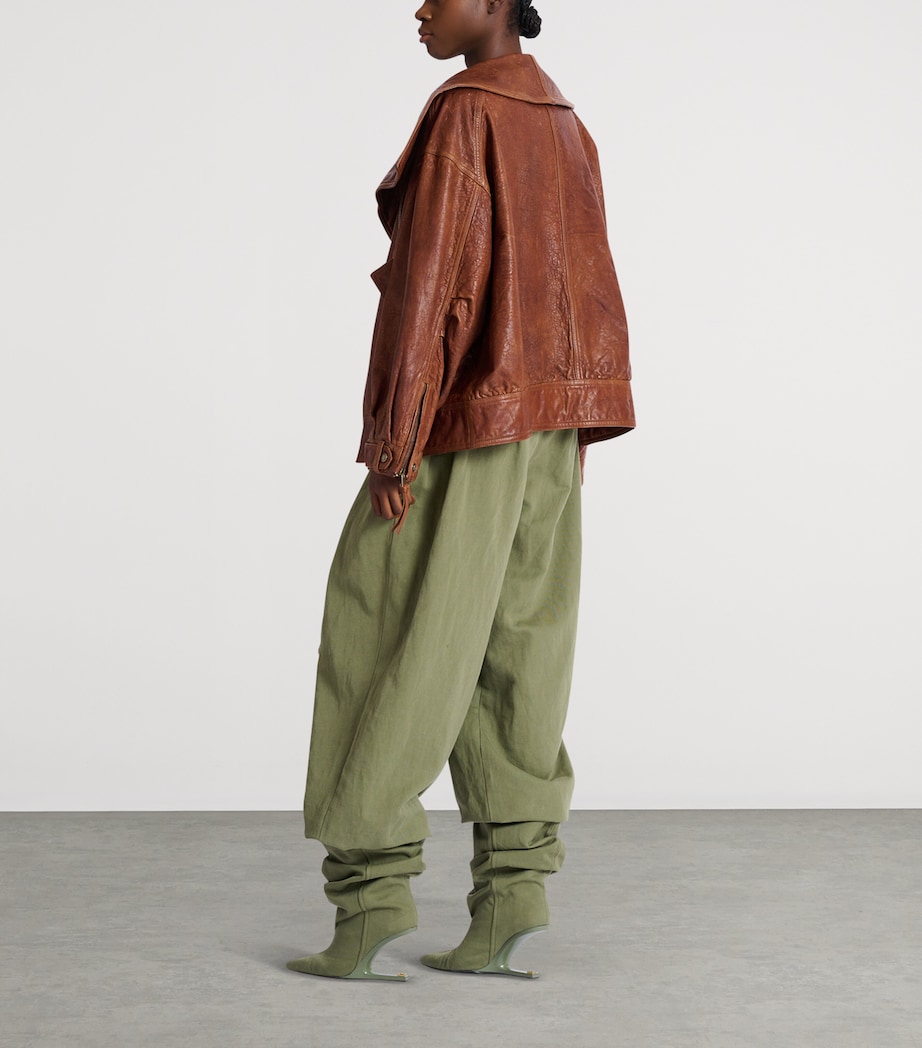 Lambskin Bomber Jacket 8EH MARRON Image 3