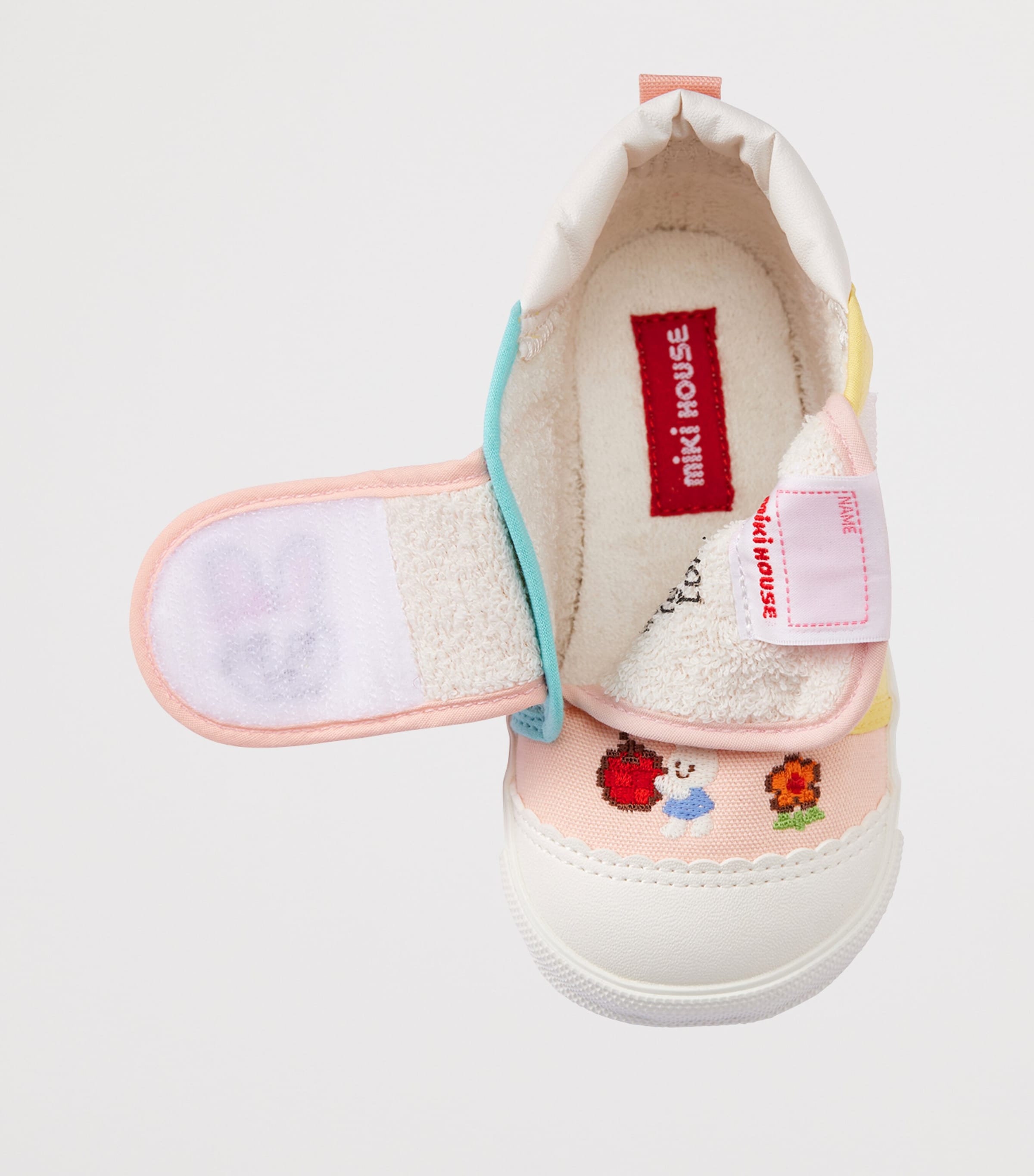 Miki House Canvas Embroidered Velcro Sneakers Image 5