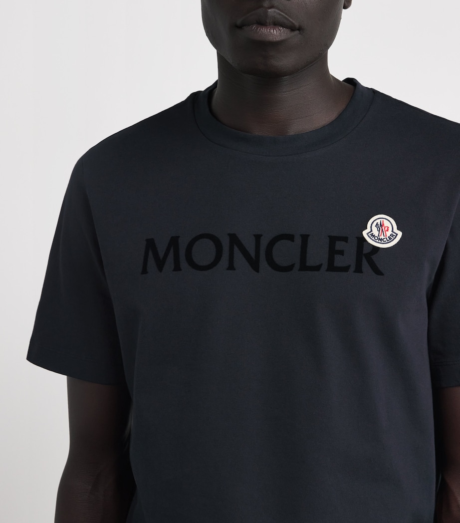 Cotton Flocked Logo T-Shirt 778 Image 6